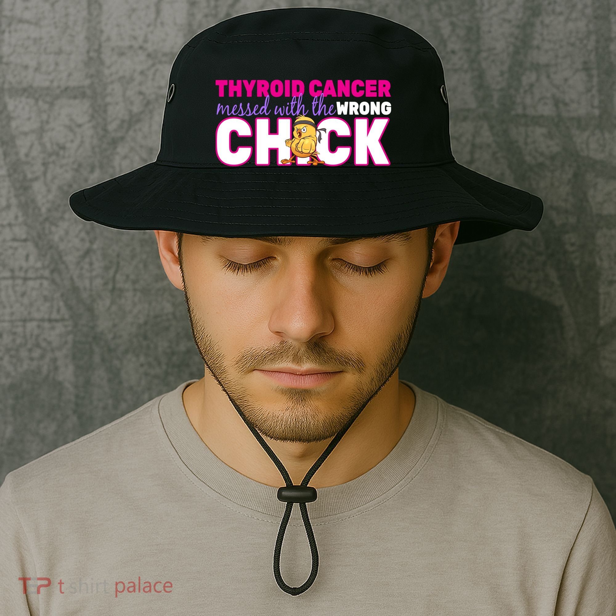 Thyroid Cancer Mess With The Wrong Chick Bucket Hat