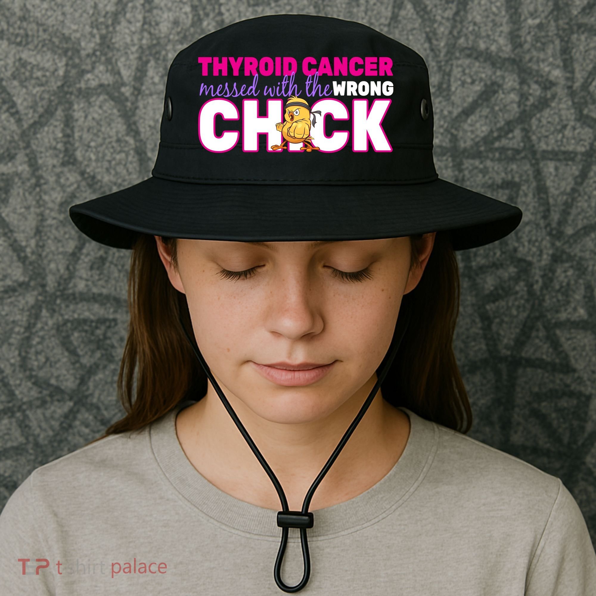 Thyroid Cancer Mess With The Wrong Chick Bucket Hat
