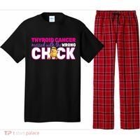 Thyroid Cancer Mess With The Wrong Chick Pajama Set thumb 0