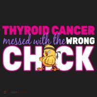 Thyroid Cancer Mess With The Wrong Chick Tumbler thumb 3