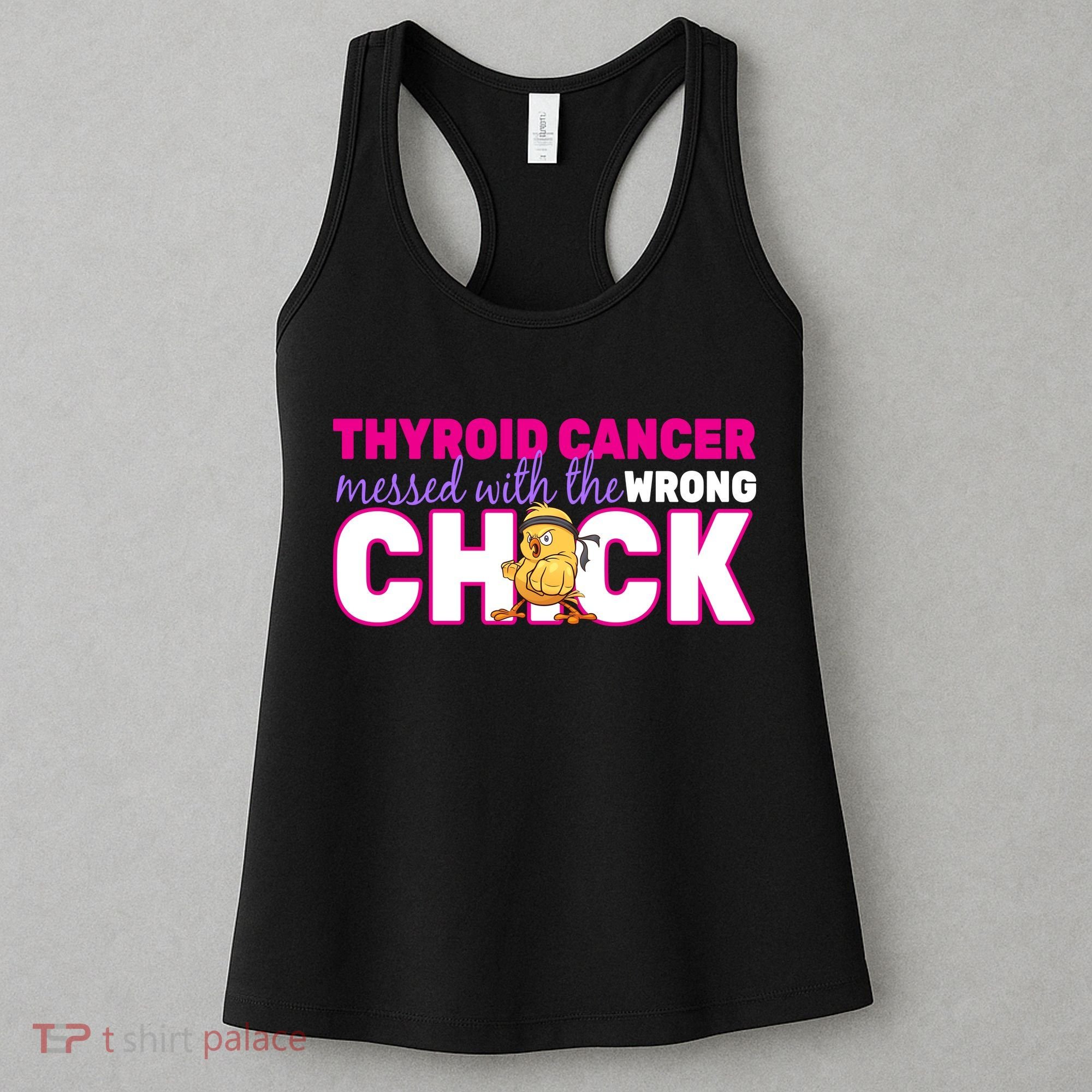 Thyroid Cancer Mess With The Wrong Chick Women's Tank Top