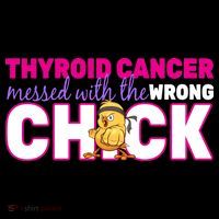 Thyroid Cancer Mess With The Wrong Chick Women's Tank Top thumb 5
