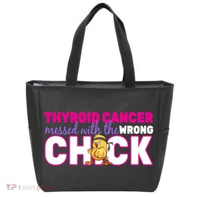 Thyroid Cancer Mess With The Wrong Chick Tote Bag