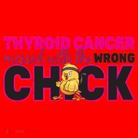 Thyroid Cancer Mess With The Wrong Chick Santa Hat thumb 1