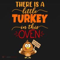 There Is A Little Turkey In This Oven Pregnancy Coaster thumb 2