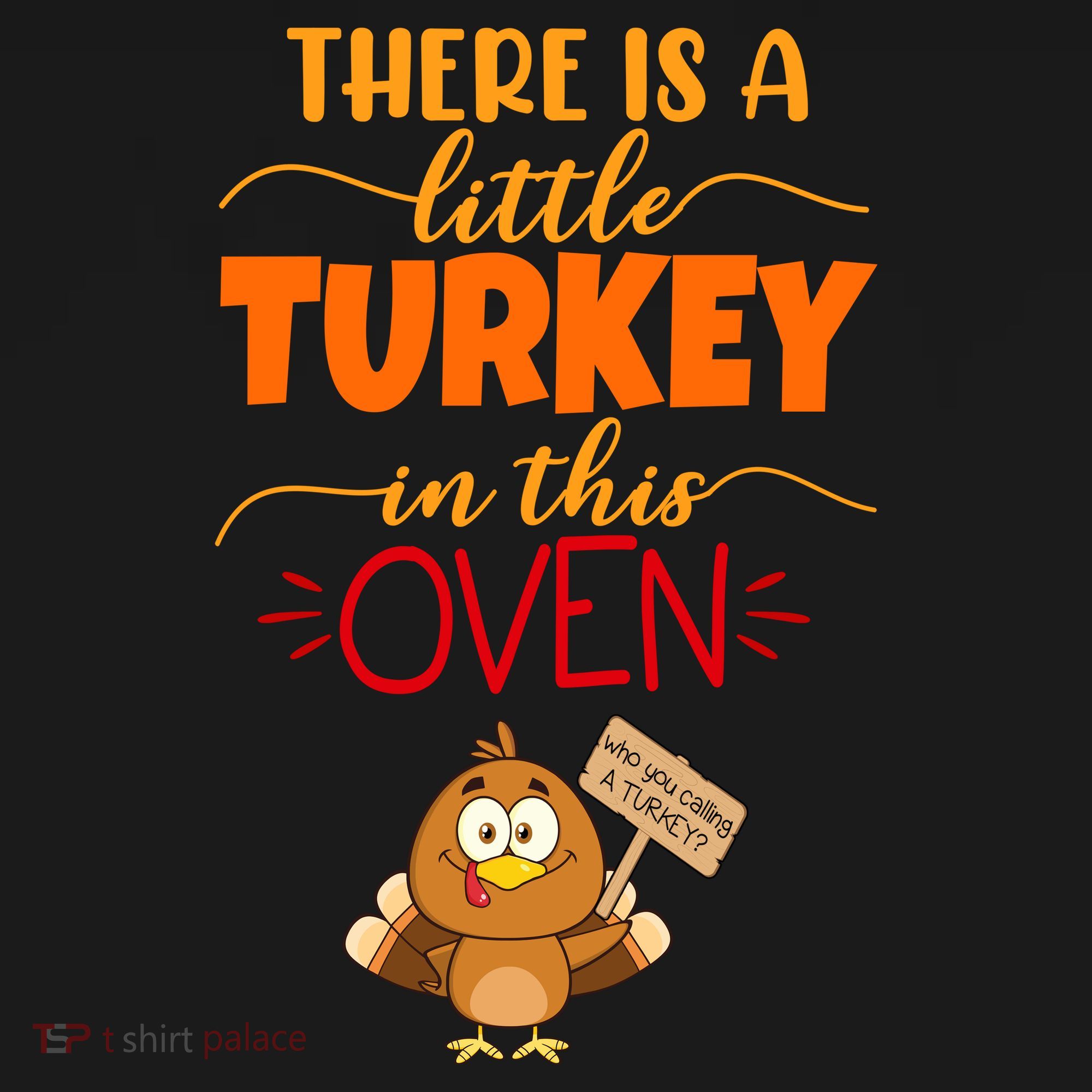 There Is A Little Turkey In This Oven Pregnancy Coaster