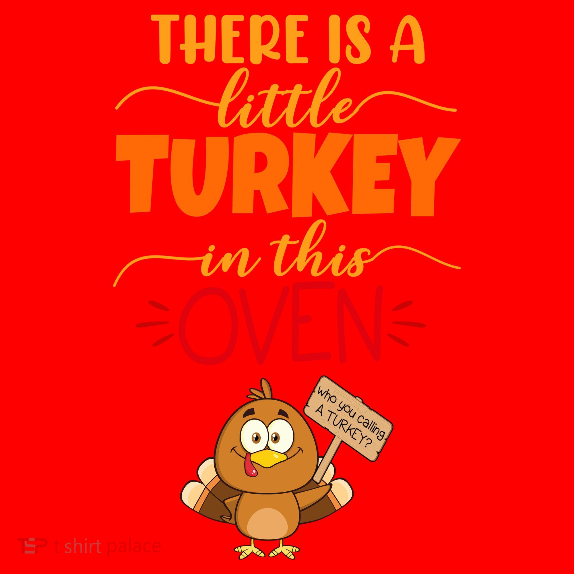 There Is A Little Turkey In This Oven Pregnancy Santa Hat