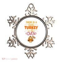 There Is A Little Turkey In This Oven Pregnancy Ornament thumb 0