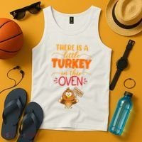 There Is A Little Turkey In This Oven Pregnancy Tank Top thumb 4