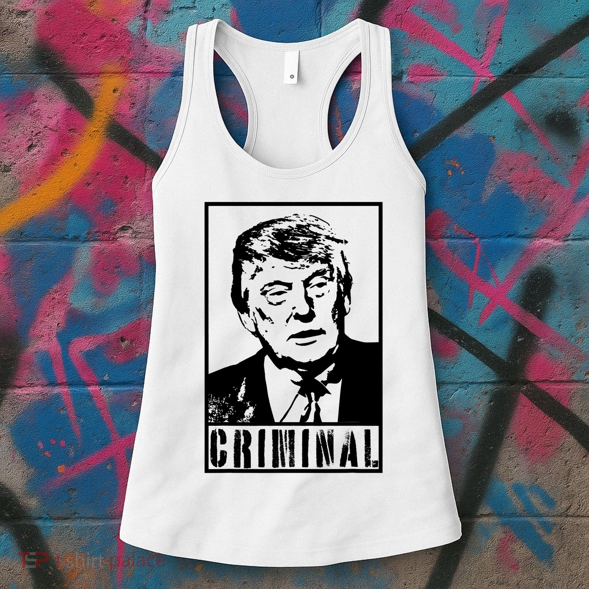 Trump Is A Criminal Anti Trump Impeach The President Women's Tank Top