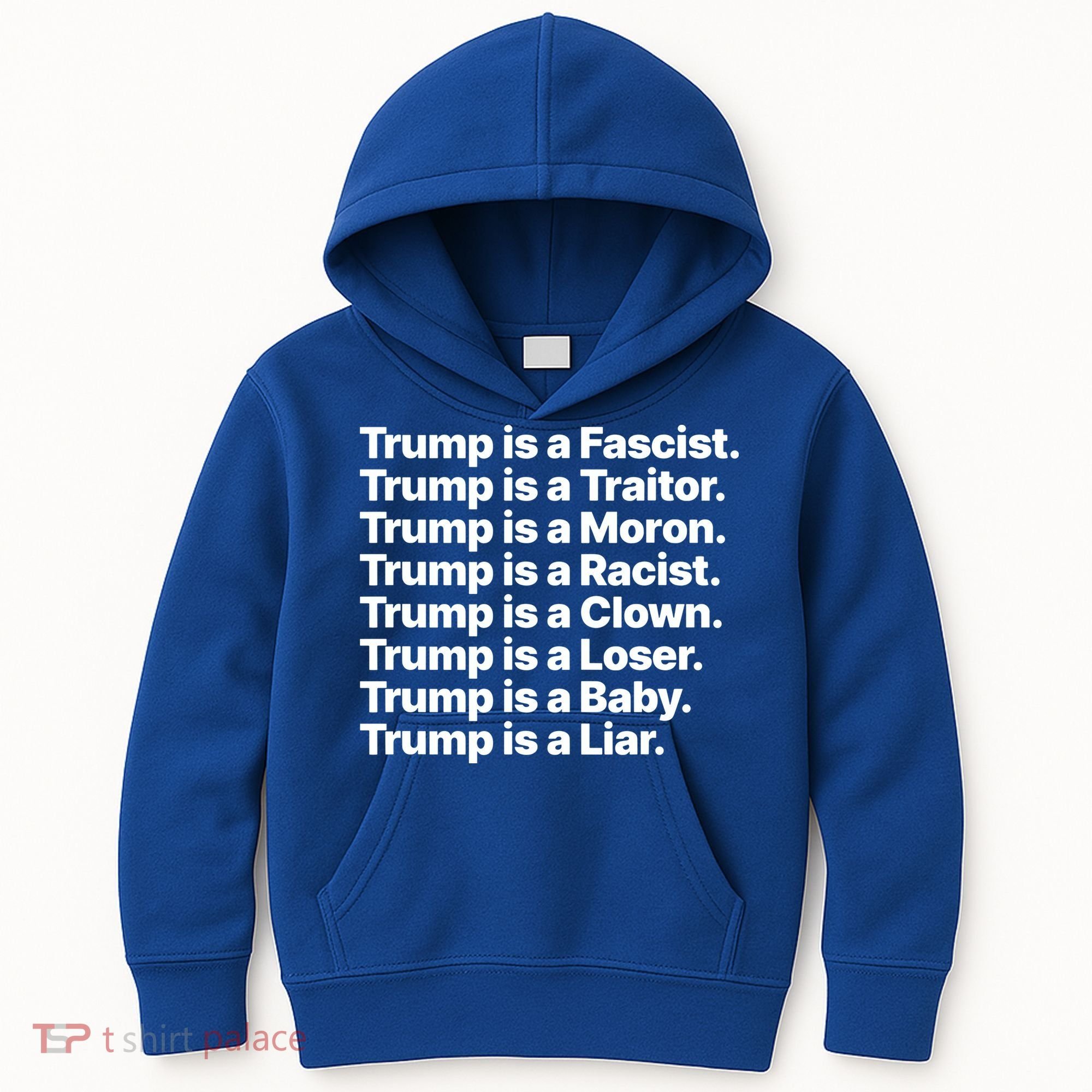 Trump Is A Fascist Traitor Moron Racist Clown Loser Liar Kids Hoodie