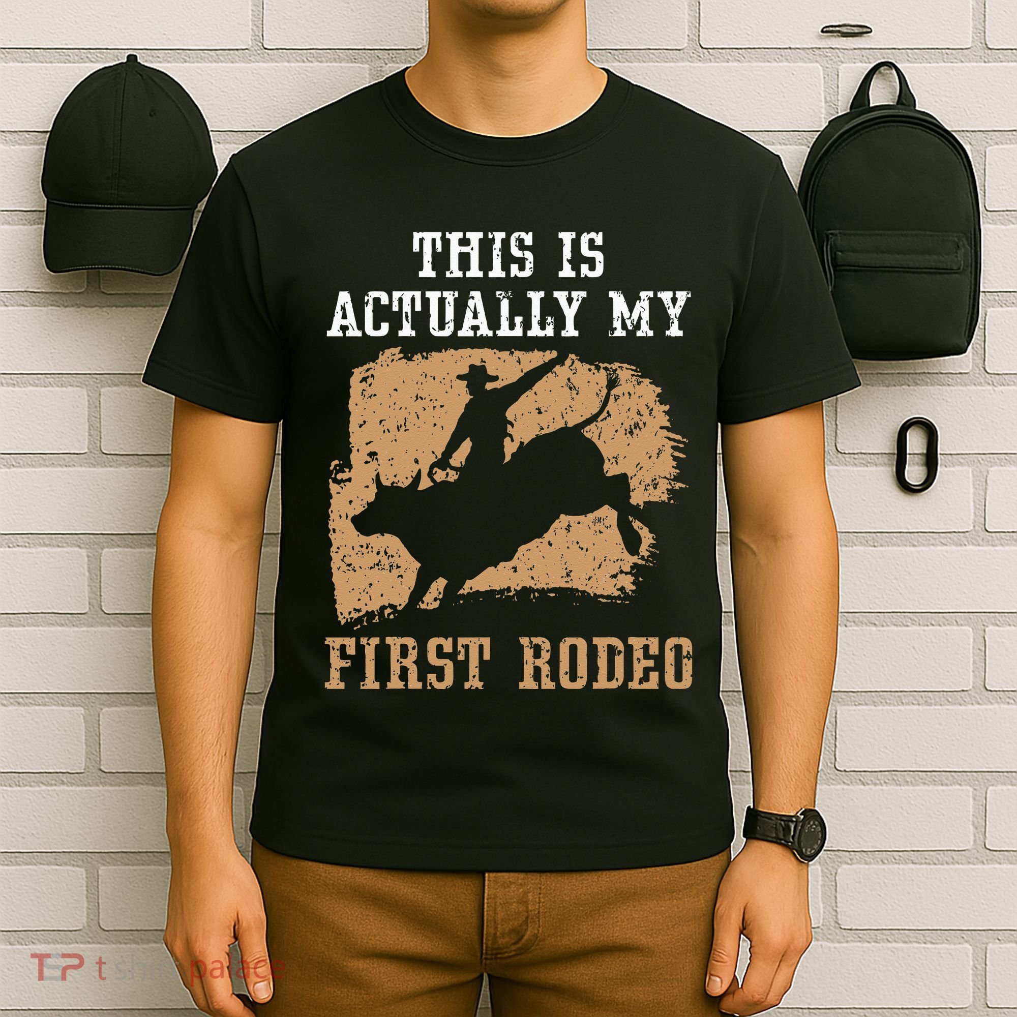 This Is Actually My First Rodeo Bull Rider Bull Riding T-Shirt
