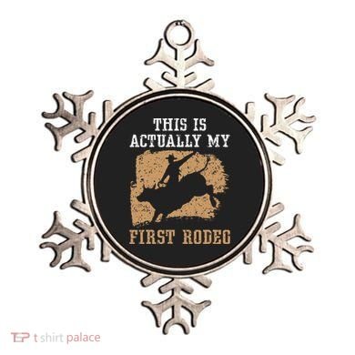 This Is Actually My First Rodeo Bull Rider Bull Riding Ornament