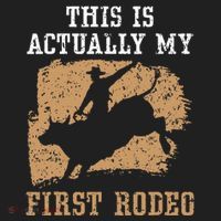 This Is Actually My First Rodeo Bull Rider Bull Riding Golf Towel thumb 3