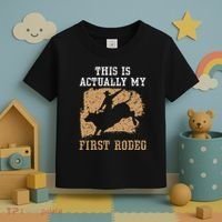This Is Actually My First Rodeo Bull Rider Bull Riding Toddler T-Shirt thumb 3