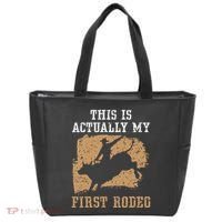 This Is Actually My First Rodeo Bull Rider Bull Riding Tote Bag thumb 0