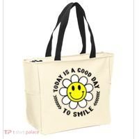 Today Is A Good Day To Smile Yellow Smiley Face Tote Bag thumb 2