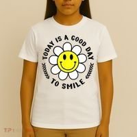 Today Is A Good Day To Smile Yellow Smiley Face T-Shirt thumb 4