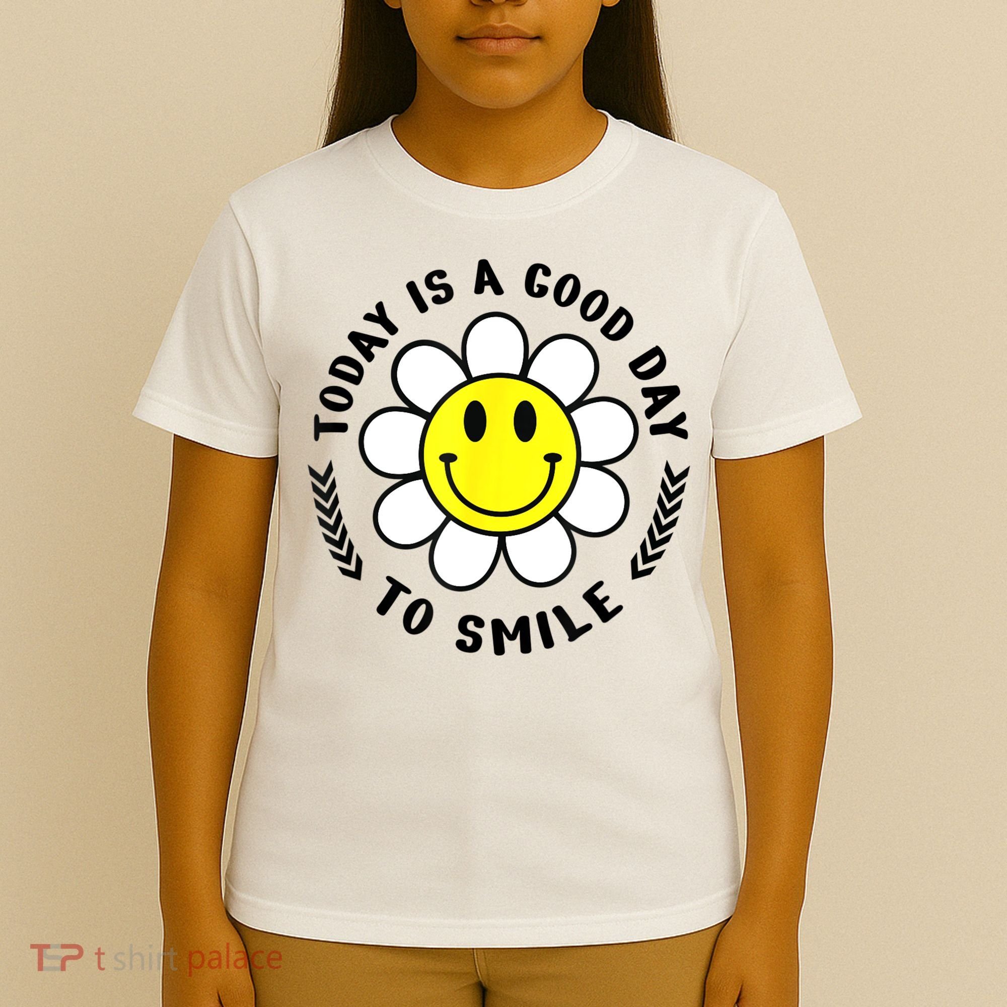Today Is A Good Day To Smile Yellow Smiley Face T-Shirt
