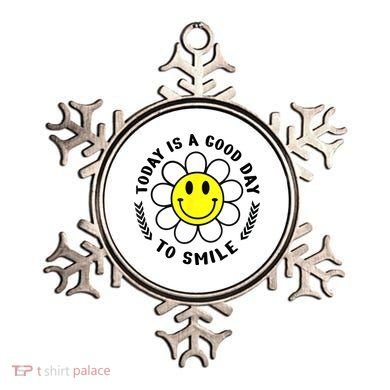 Today Is A Good Day To Smile Yellow Smiley Face Ornament