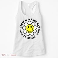 Today Is A Good Day To Smile Yellow Smiley Face Women's Tank Top thumb 0
