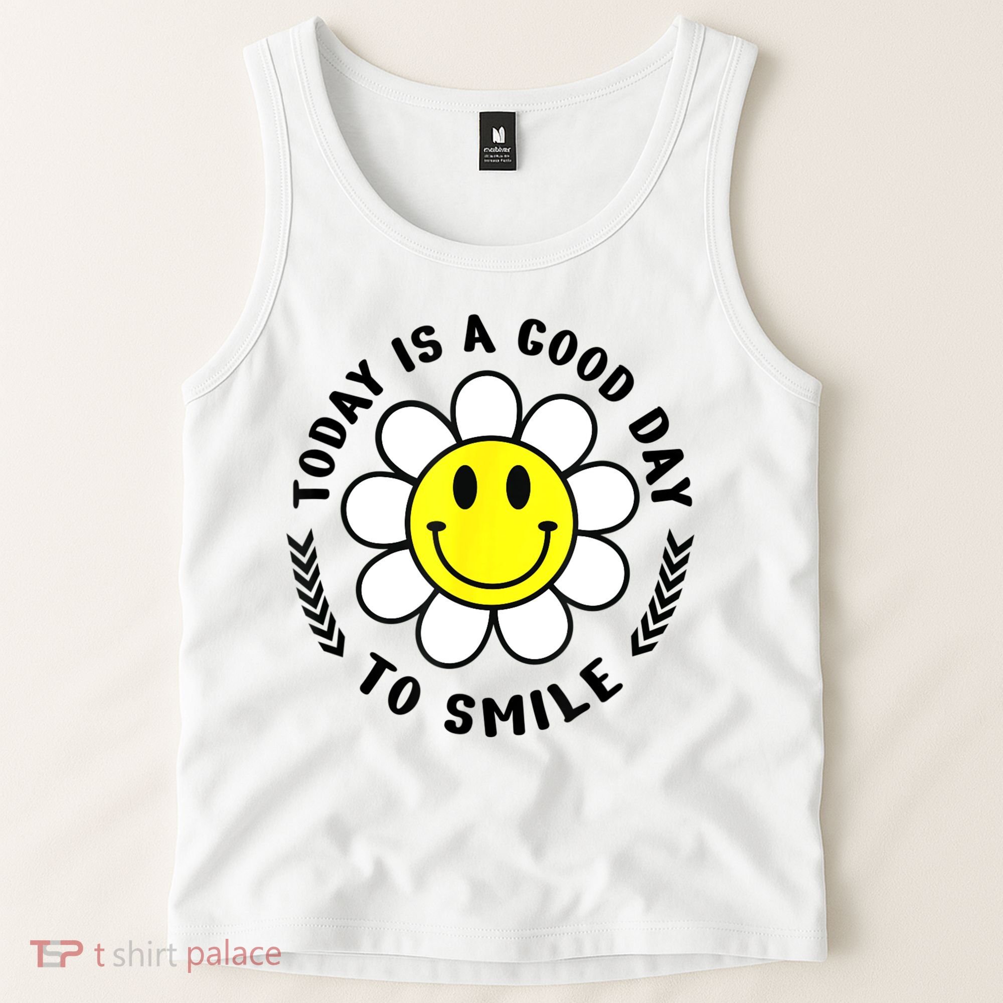 Today Is A Good Day To Smile Yellow Smiley Face Tank Top
