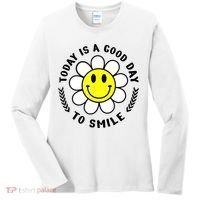 Today Is A Good Day To Smile Yellow Smiley Face Women's Long Sleeve Shirt thumb 0