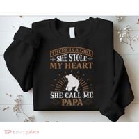There Is A Girl She Stole My Heart She Call Me Papa Sweatshirt thumb 2