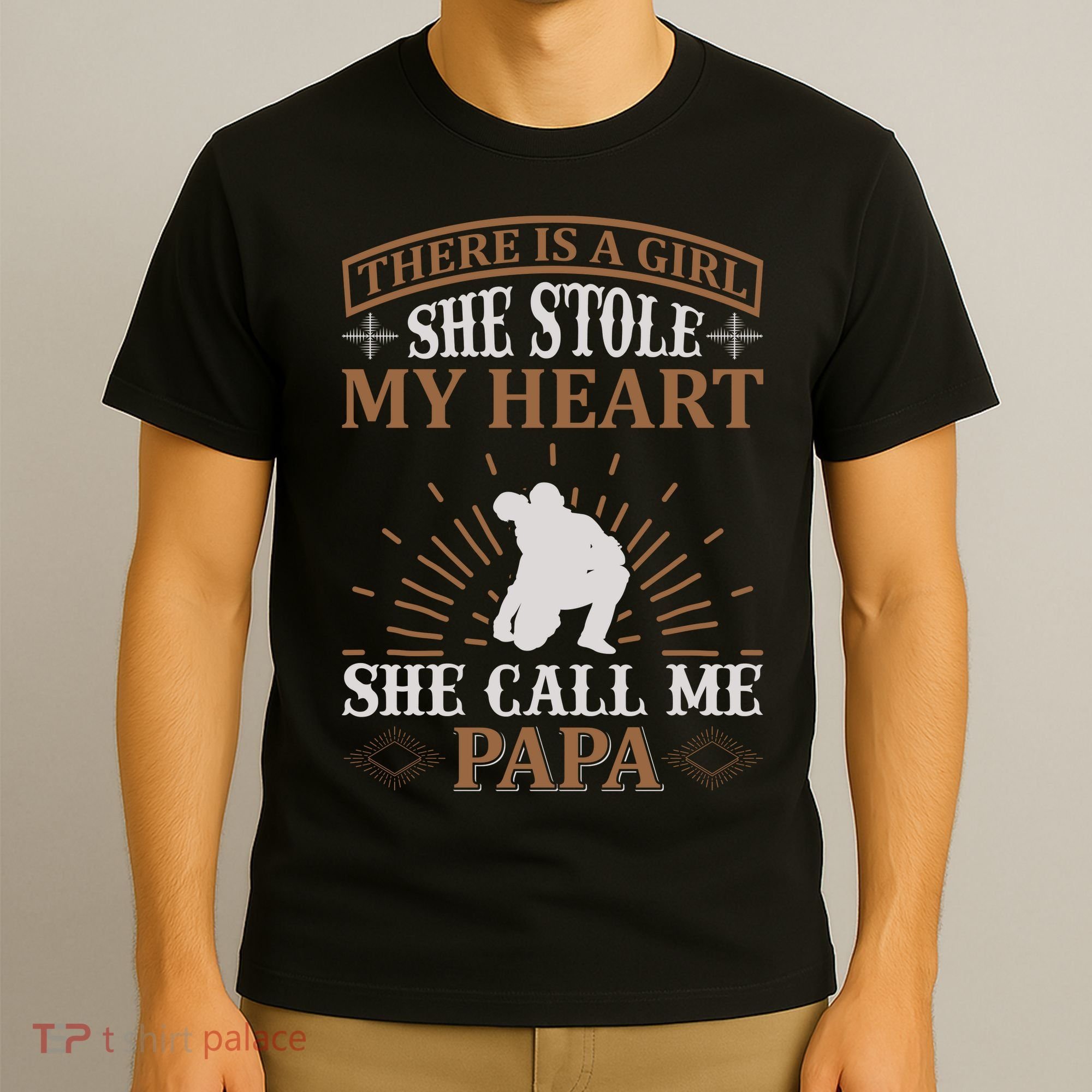 There Is A Girl She Stole My Heart She Call Me Papa T-Shirt