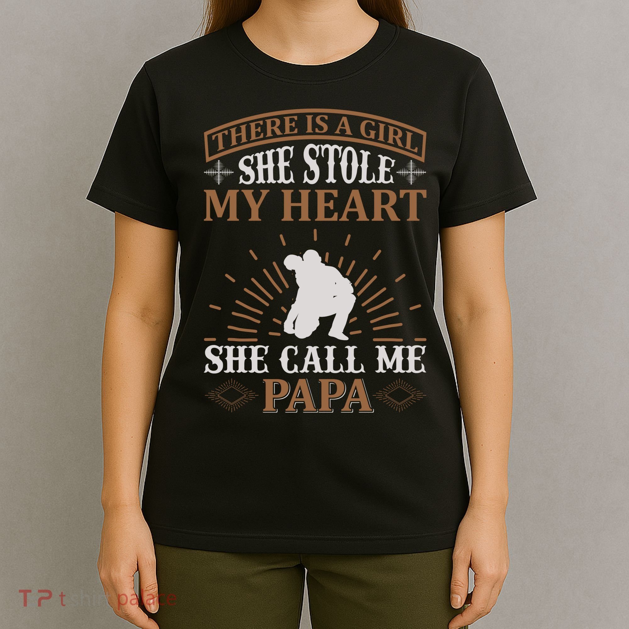 There Is A Girl She Stole My Heart She Call Me Papa T-Shirt