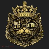 This Is An Outrage Funny Princess Cat Donut Gold Women's Sweatshirt thumb 2