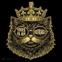This Is An Outrage Funny Princess Cat Donut Gold Coffee Mug thumb 5