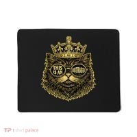 This Is An Outrage Funny Princess Cat Donut Gold Mousepad thumb 0