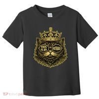 This Is An Outrage Funny Princess Cat Donut Gold Toddler T-Shirt thumb 0