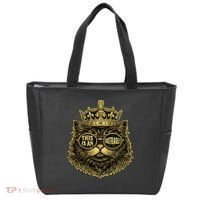 This Is An Outrage Funny Princess Cat Donut Gold Tote Bag thumb 0