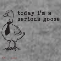 Today Im A Serious Goose Toddler Hoodie thumb 2