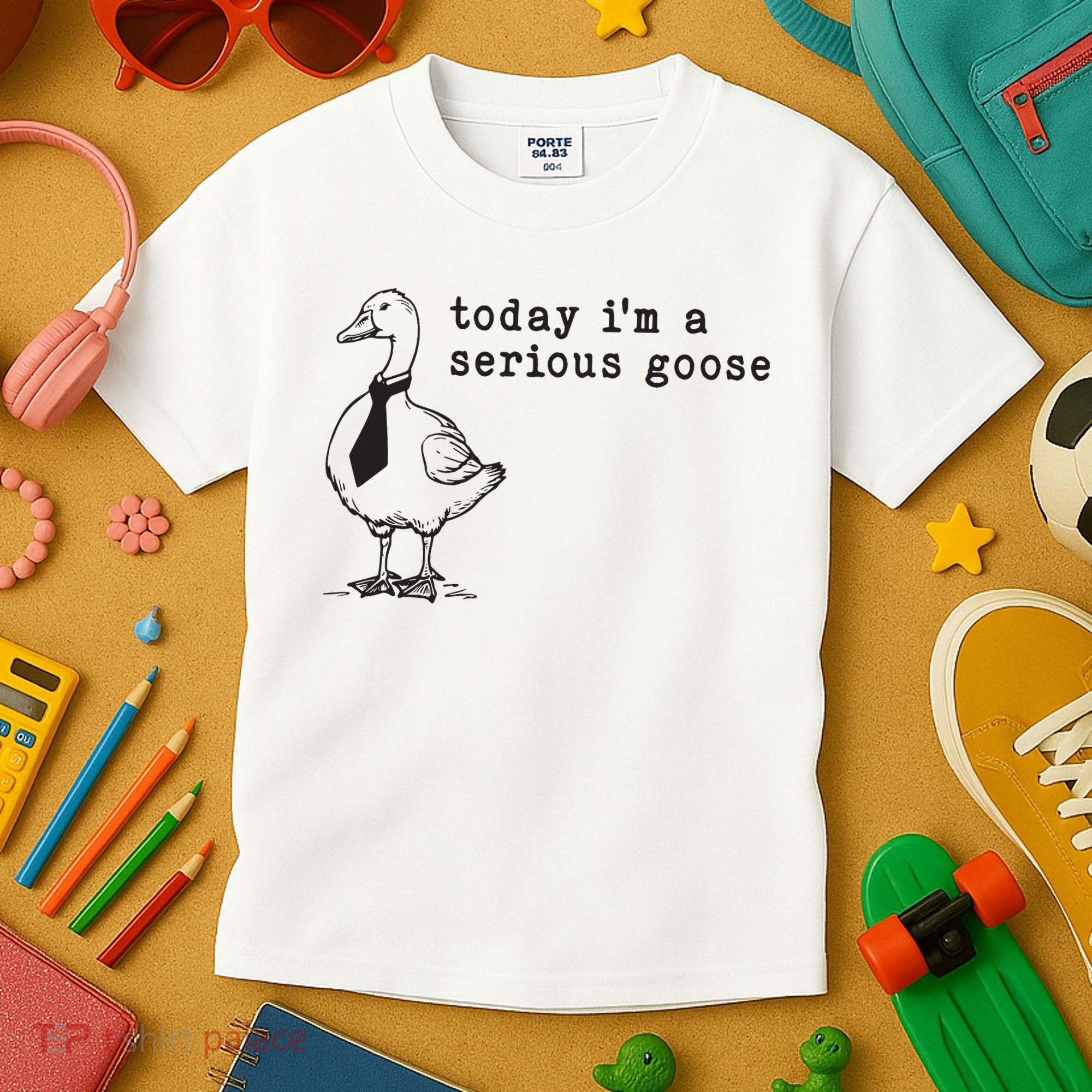 Today Im A Serious Goose Kids T-Shirt