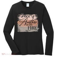 There Is Another In The Fire Daniel 3 25 Christian Jesus Women's Long Sleeve Shirt thumb 0