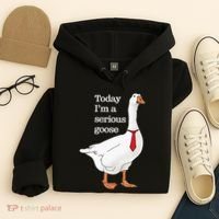 Today I Am A Serious Goose Funny Oddly Specific Dank Meme Hoodie thumb 4