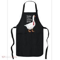 Today I Am A Serious Goose Funny Oddly Specific Dank Meme Apron thumb 0