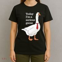 Today I Am A Serious Goose Funny Oddly Specific Dank Meme T-Shirt thumb 4