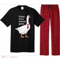 Today I Am A Serious Goose Funny Oddly Specific Dank Meme Pajama Set thumb 0