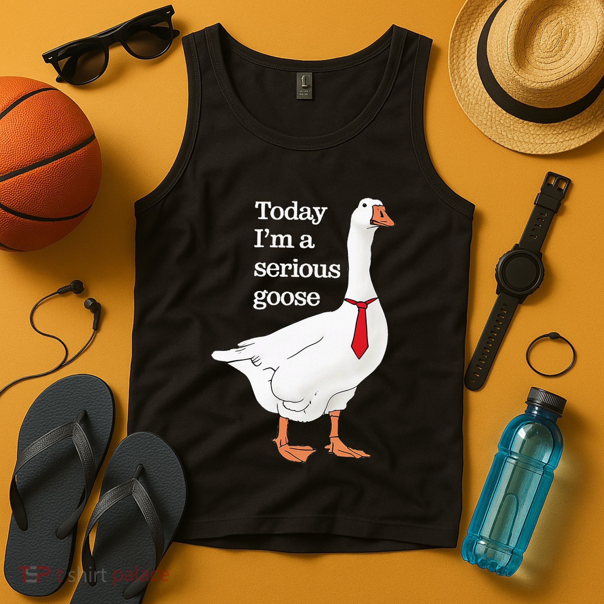 Today I Am A Serious Goose Funny Oddly Specific Dank Meme Tank Top
