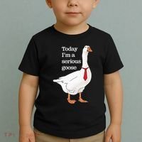 Today I Am A Serious Goose Funny Oddly Specific Dank Meme Toddler T-Shirt thumb 2