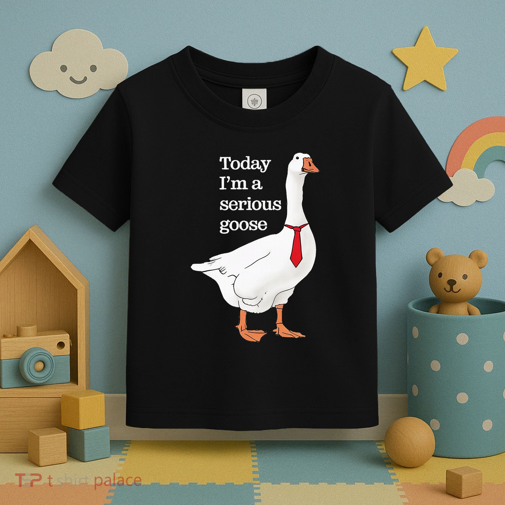 Today I Am A Serious Goose Funny Oddly Specific Dank Meme Toddler T-Shirt