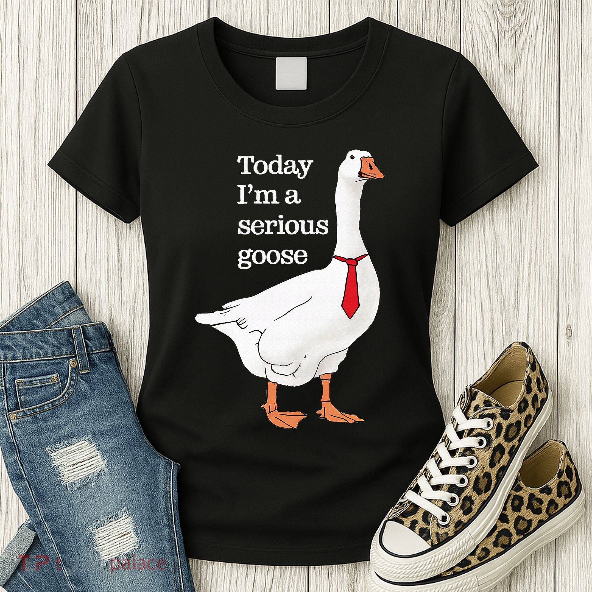 Today I Am A Serious Goose Funny Oddly Specific Dank Meme Women's T-Shirt