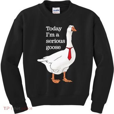 Today I Am A Serious Goose Funny Oddly Specific Dank Meme Kids Sweatshirt