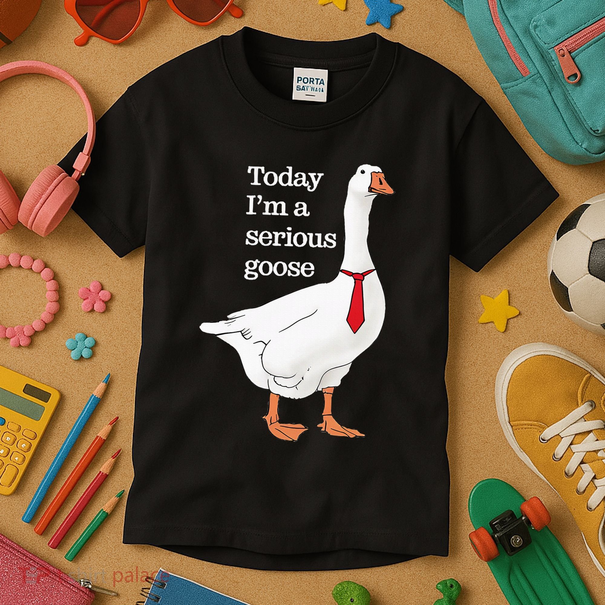 Today I Am A Serious Goose Funny Oddly Specific Dank Meme Kids T-Shirt