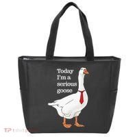 Today I Am A Serious Goose Funny Oddly Specific Dank Meme Tote Bag thumb 0