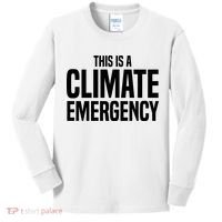 This Is A Climate Emergency Kids Long Sleeve Shirt thumb 0